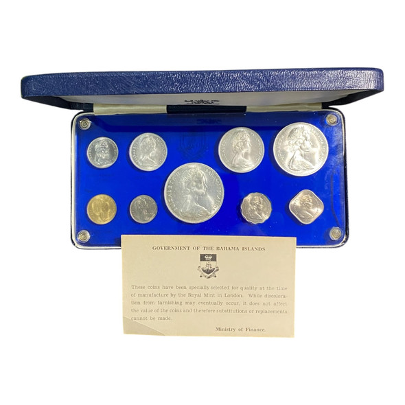 Bahamas: 1966 Coin Set includes Silver