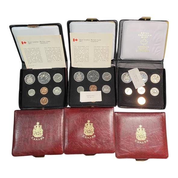 Canada: 1977 Double Penny Set Collection Lot (6 Sets)