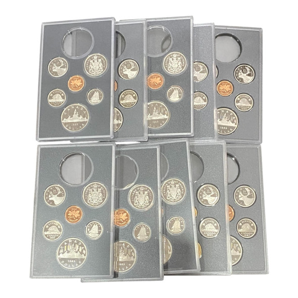 Canada: Double Dollar Proof Sets (No Dollar) (10 Sets)