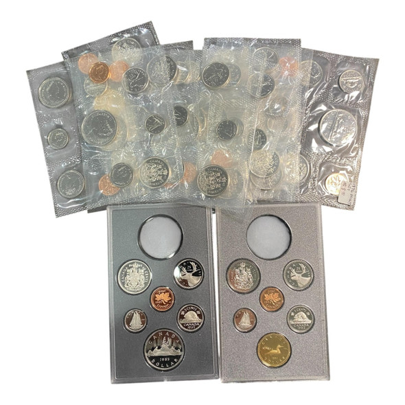Canada: Proof Like / Double Dollar Coin Set Collection (14 Sets)