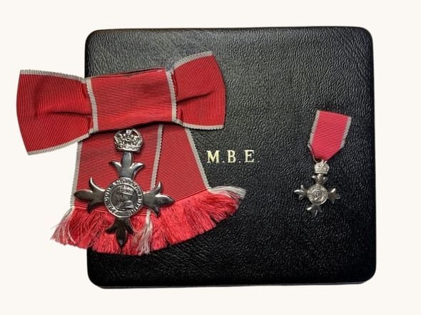 Great Britain: M.B.E. Order of the British Empire M.B.E. in Case