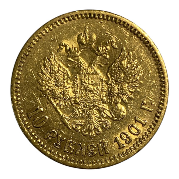 R. Empire: 1901 Gold 10 R.