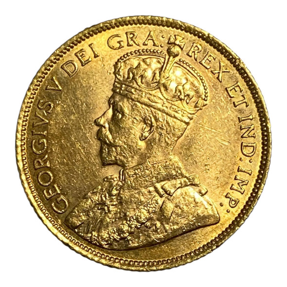 Canada: 1913 $5 Gold Coin