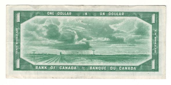 Canada: 1954 $1 Bank Of Canada Devil's Face  Banknote B/A