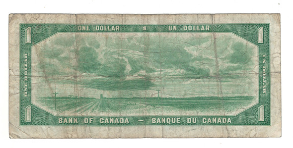 Canada: 1954 $1 Bank Of Canada Devil's Face  Banknote S/A
