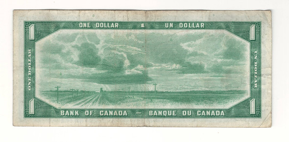 Canada: 1954 $1 Bank Of Canada Devil's Face  Banknote M/A #2
