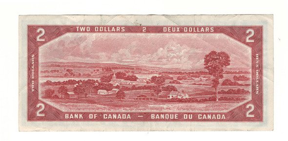 Canada: 1954 $2 Bank Of Canada Devil's Face  Banknote C/B