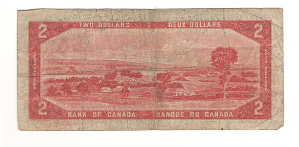 Canada: 1954 $2 Bank Of Canada Devil's Face  Banknote B/B