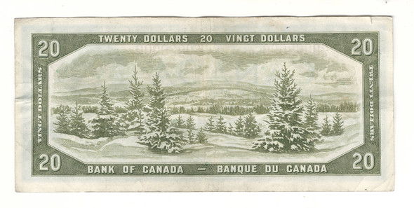 Canada: 1954 $20 Bank Of Canada Devil's Face  Banknote C/E #6