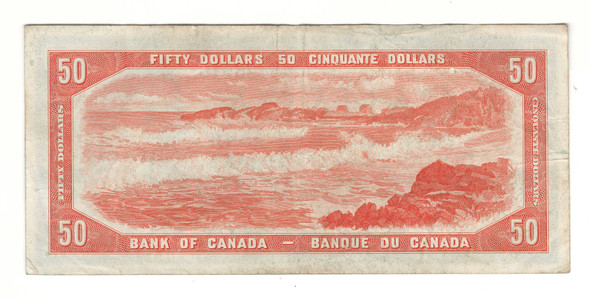 Canada: 1954 $50 Bank Of Canada  Banknote A/H