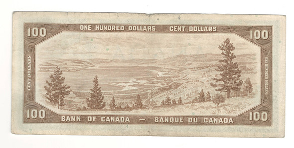 Canada: 1954 $100 Bank Of Canada  Banknote B/J