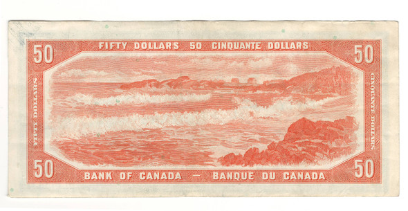 Canada: 1954 $50 Bank Of Canada  Banknote B/H #3