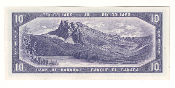 Canada: 1954 $10 Bank Of Canada Devil's Face  Banknote C/D