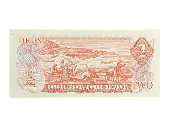 Canada: 1974 $2 Bank Of Canada Banknote Lawson-Bouey BC-47a 3 Letters UNC