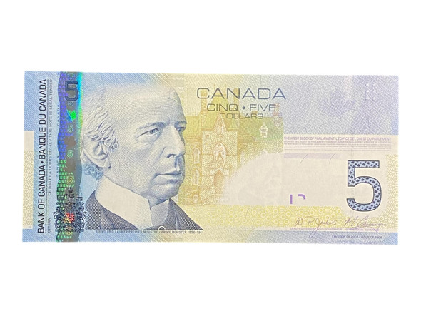 Canada: 2010 $5 Bank Of Canada Banknote BC-62b-i UNC 3 x Sequence