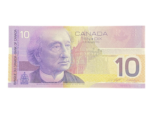 Canada: 2002 $10 Bank Of Canada Banknote BC-63b-i UNC 3 x Sequence
