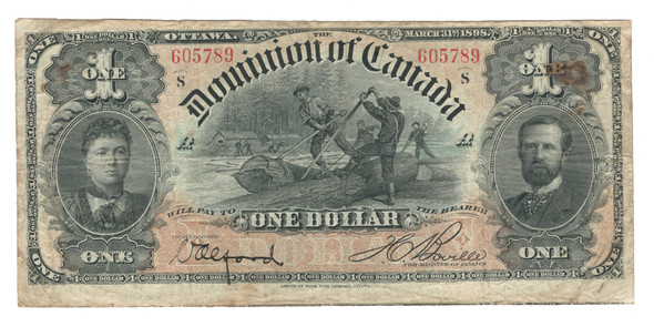 Canada: 1898 $1 Banknote - Dominion of Canada DC-13c F12