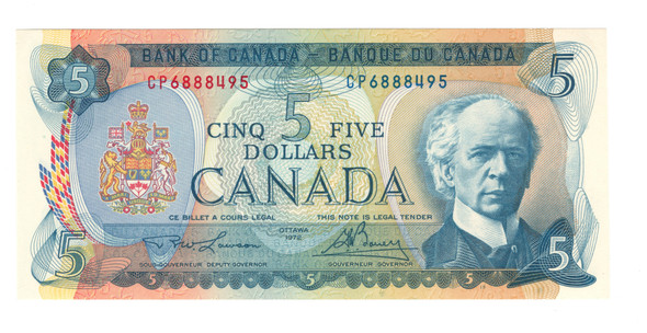Canada: 1972 $5 Bank Of Canada Banknote CP