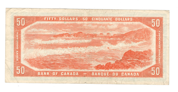 Canada: 1954 $50 Bank Of Canada Banknote Beattie-Rasminsky #4
