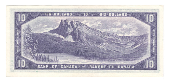 Canada: 1954 $10 Bank Of Canada Banknote Beattie-Rasminsky #2