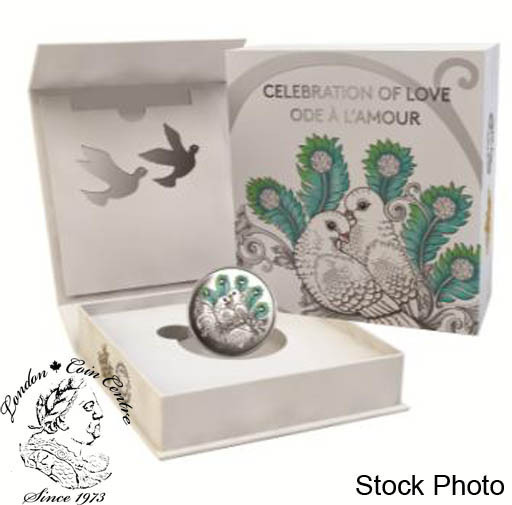 Canada: 2016 $10 Celebration of Love Silver Coin *outer box dirty*