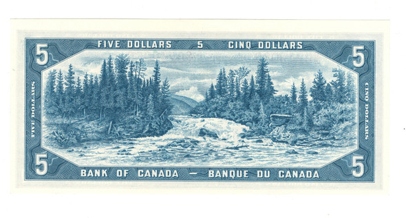 Canada: 1954 $5 Bank Of Canada Banknote Beattie-Rasminsky BC-39b