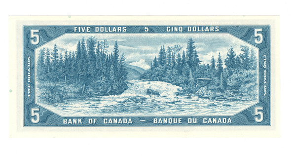 Canada: 1954 $5 Bank Of Canada Banknote Bouey-Rasminsky BC-39c #2
