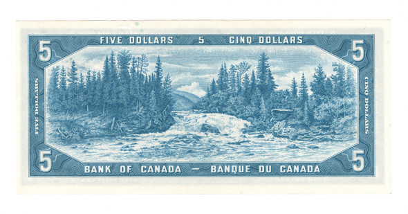 Canada: 1954 $5 Bank Of Canada Banknote Beattie-Rasminsky BC-39b #4