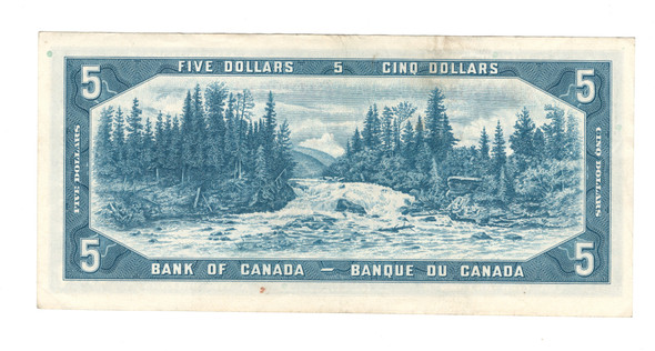 Canada: 1954 $5 Bank Of Canada Banknote Bouey-Rasminsky BC-39b #3