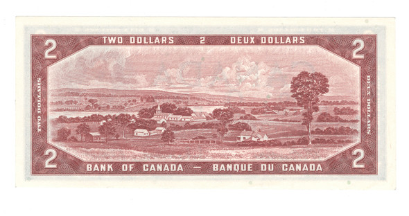 Canada: 1954 $2 Bank Of Canada Banknotes Beattie-Rasminsky BC-38b
