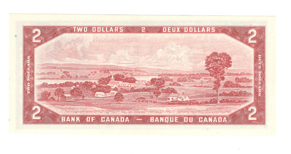 Canada: 1954 $2 Bank Of Canada Banknotes Lawson-Bouey BC-38d #3