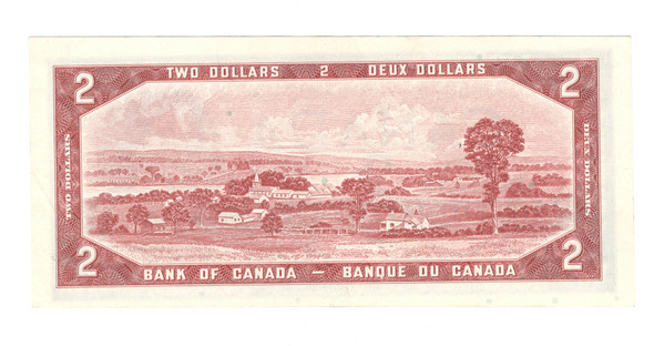Canada: 1954 $2 Bank Of Canada Banknotes Lawson-Bouey BC-38d #4