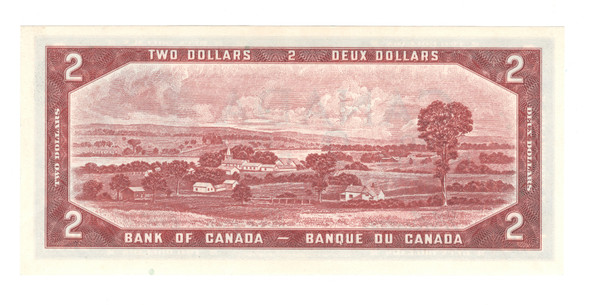 Canada: 1954 $2 Bank Of Canada Banknotes Beattie-Coyne BC-38a