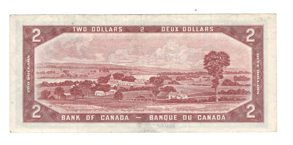 Canada: 1954 $2 Bank Of Canada Banknotes Beattie-Coyne BC-38a #3