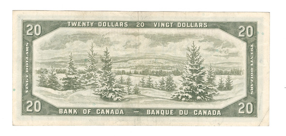 Canada: 1954 $20 Bank Of Canada Banknote Beattie-Rasminsky BC-41b #4