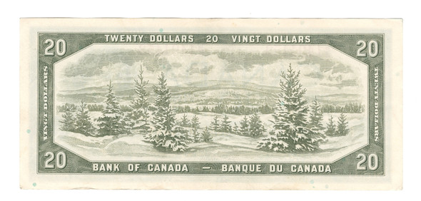 Canada: 1954 $20 Bank Of Canada Banknote Beattie-Rasminsky BC-41b #5