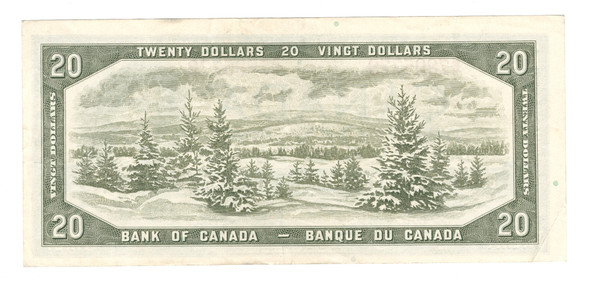 Canada: 1954 $20 Bank Of Canada Banknote Beattie-Rasminsky BC-41b #6