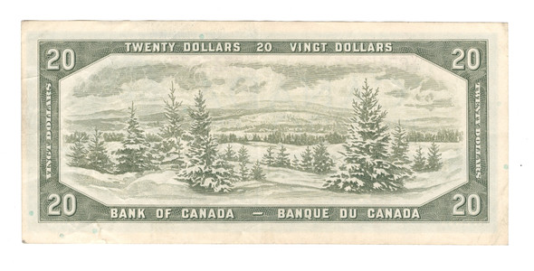 Canada: 1954 $20 Bank Of Canada Banknote Beattie-Rasminsky BC-41b #10