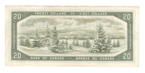 Canada: 1954 $20 Bank Of Canada Banknote Beattie-Rasminsky BC-41b #11