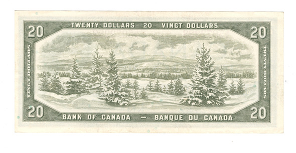 Canada: 1954 $20 Bank Of Canada Banknote Beattie-Rasminsky BC-41b #13