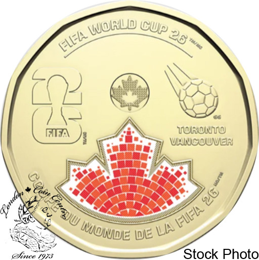 Canada: 2026 $1 FIFA World Cup Loonie Coloured BU