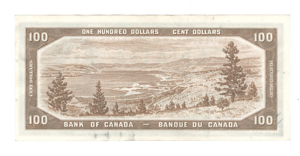Canada: 1954 $100 Bank Of Canada Banknote Beattie-Coyne #11