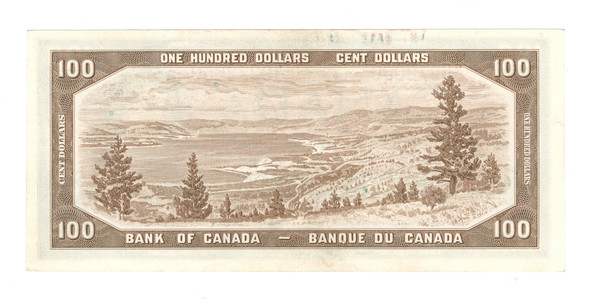 Canada: 1954 $100 Bank Of Canada Banknote Lawson-Bouey #5