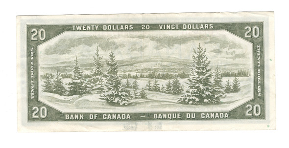 Canada: 1954 $20 Bank Of Canada Banknote Beattie-Coyne G/E