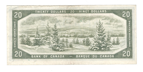 Canada: 1954 $20 Bank Of Canada Banknote Beattie-Coyne I/E #2