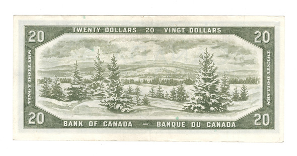 Canada: 1954 $20 Bank Of Canada Banknote Beattie-Coyne G/E #7
