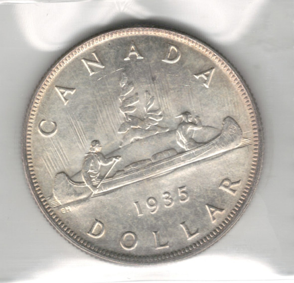Canada: 1935 $1 Dollar ICCS MS63