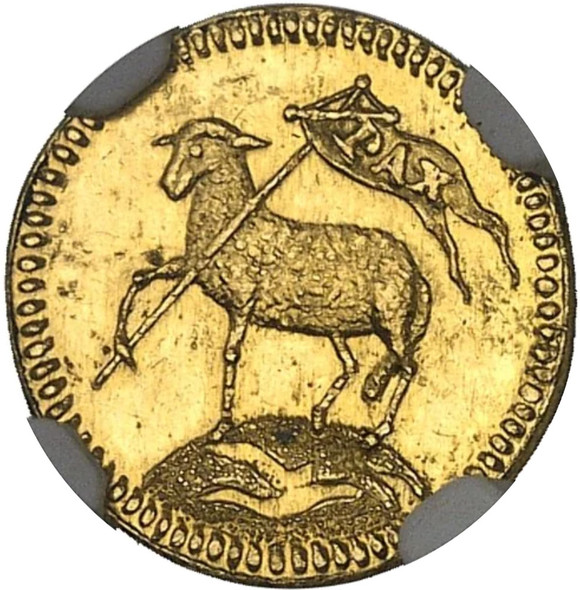 German States: Nürnberg. 1700 Gold 1/4 Ducat NGC MS64