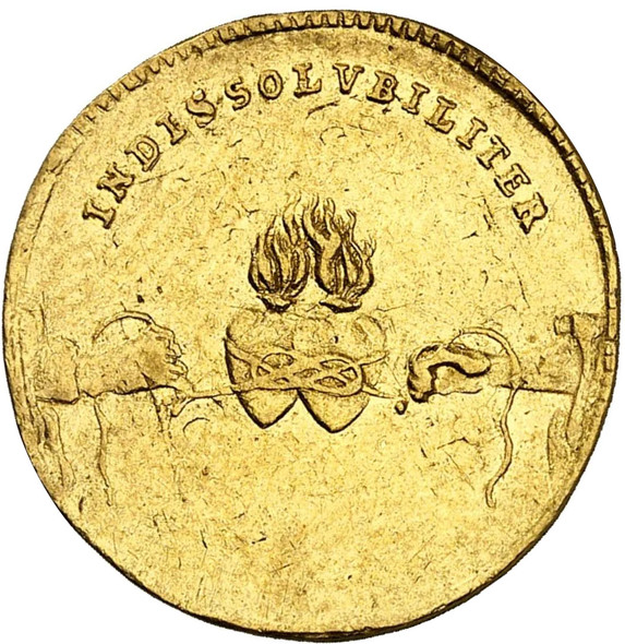Poland / German States: Saxony 1719 Wedding Gold Ducat