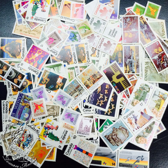 Canada: $334 Postage Value Unused Stamps 36-42 cent Stamps